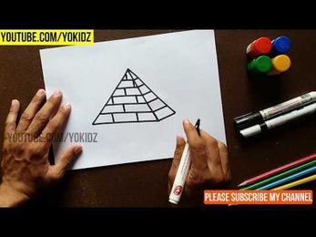 How to draw PYRAMID for Kids