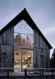 Old Canyon Barn Converted Into A Modern Retreat Using Salvaged Materials
