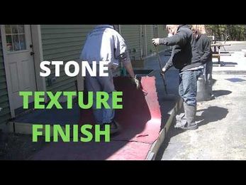 Finishing Concrete Sidewalks (Stone Textured Finish)