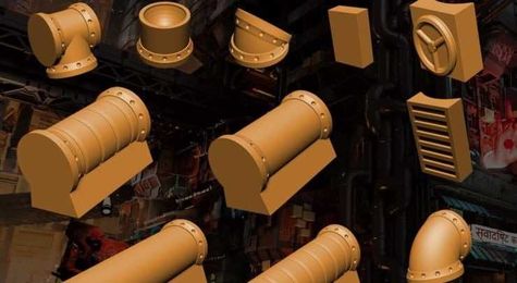 Build Your Own With GSW Industrial Pipes Silicone Molds