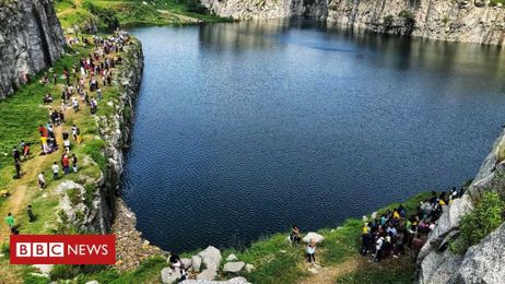 The quarry that has become an internet sensation