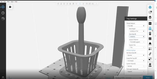 GrabCAD Print Adaptive Slice Improves FDM Print Time