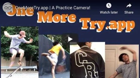 This nifty web site has a delay camera to help you practice a skill