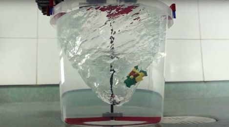 How big a vortex can LEGO motors generate?