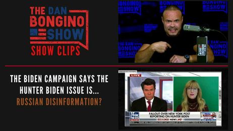 The Biden Campaign Says The Hunter Biden Issue Is...Russian Disinformation?