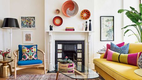 See How Vibrant Hues & Bold Pattern Energize This Victorian Home