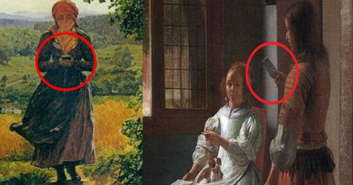 What Is The Truth About The Old Paintings That Shows People Holding A Smartphone Centuries Ago?