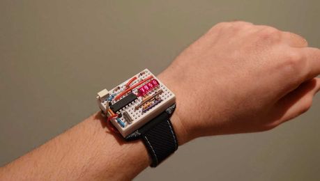 How to make a breadboard wristwatch