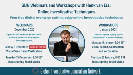 Online Investigative Techniques — GIJN Webinars and Workshops with Henk van Ess