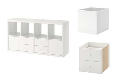Q: How to turn the KALLAX into a filing cabinet?