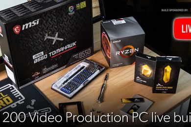 Watch me build a $1,200 video production PC
