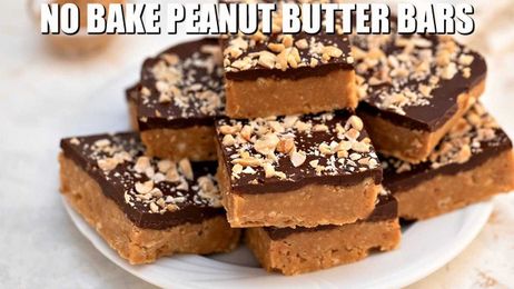 No Bake Peanut Butter Bars Recipe