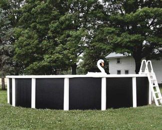 How to Make an Above Ground Pool Look Nice: Paint It Yourself