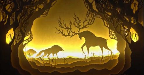 Hari & Deepti's paper cut light boxes