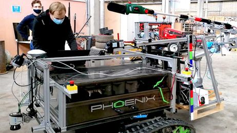 The University of Hohenheim introduces an intelligent robot to maintain orchards