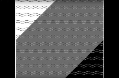 Optical Illusion: What do you see, zigzags or curves?