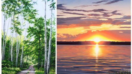 Art Hounds: Paintings hearken back to warmer seasons