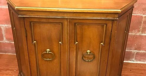 Updating and Out of Date Cabinet with Milk Paint