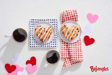 Show how berry much you love someone with heart-shaped biscuits