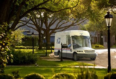 See the new, futuristic-looking Postal Service trucks