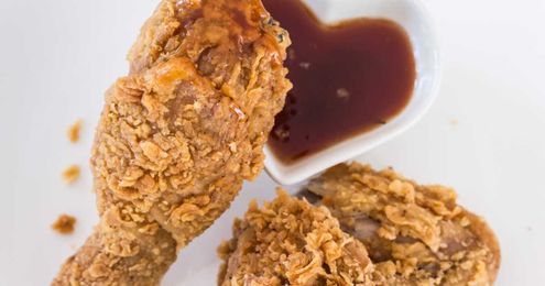 Want to elevate your fried chicken? Dip it in hot honey.