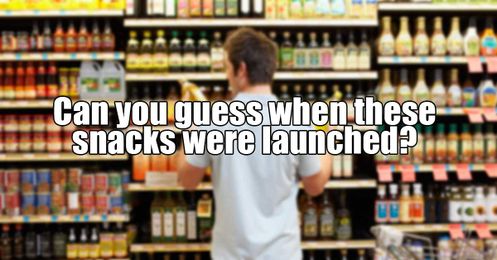 Can you guess when these popular snacks were launched?