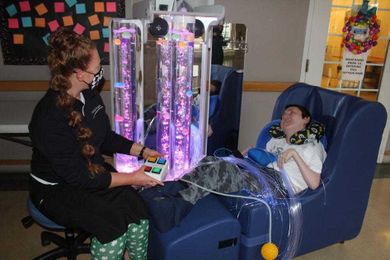 Wendell Foster adds new sensory machine for occupational therapy