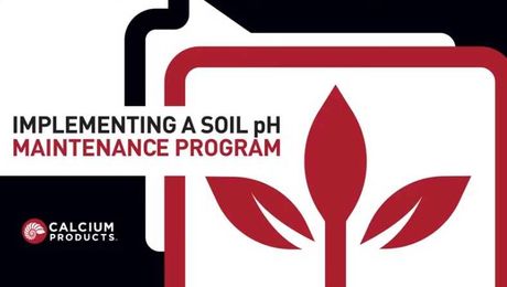 Starting a soil pH maintenance program with Calcium Products