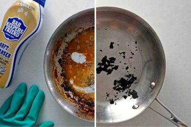 You HAVE to See These Before and After Photos of Cleaning a Dirty Skillet