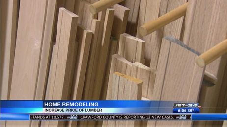 Home improvement projects increase along with the price of lumber