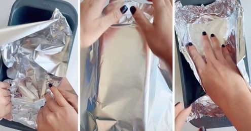 Here's the RIGHT Way to Put Aluminum Foil in a Baking Dish