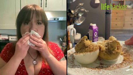 Tiramisu Deviled Eggs Are Indeed Satanic