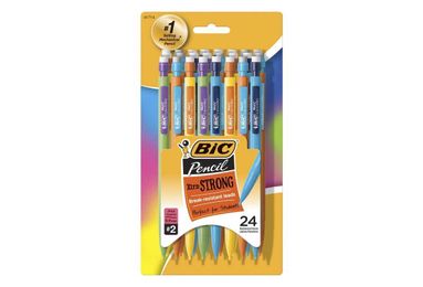 Cheap mechanical pencils can be refilled with colored lead