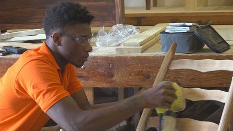 Refinishing furniture and life at DJJ