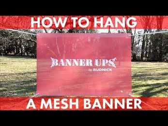 How to Hang a Mesh Banner