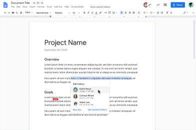 Now it is easier to see who is editing shared documents on Google Docs