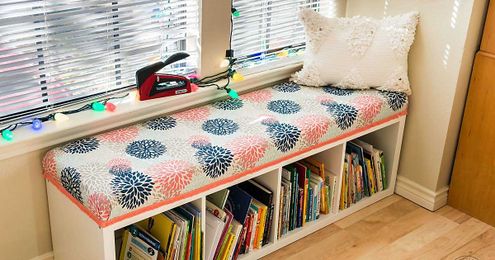 How To Make A Bench Cushion—No Sewing Required!