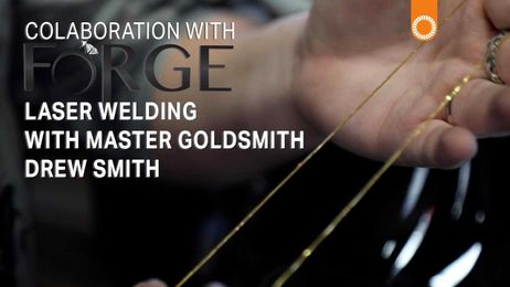Laser Welding with Forge Jewelry Jeweler Drew Smith to repair an 18k Gold Chain