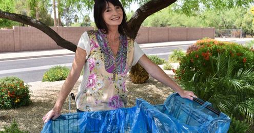 Safer shopping: Scottsdale mother invents recyclable shopping cart liner