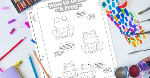 Step-by-Step How to Draw a Frog Tutorial