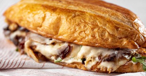 Turn leftover roast chicken into tasty French dip sandwiches