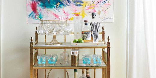 14 Bar Cart Ideas to Copy for a Stylish Entertaining Station