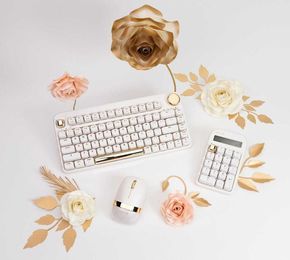 This Cute Mechanical Keyboard Has A Matching Mouse And Calculator