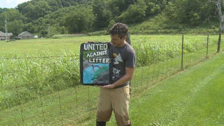 Madison Co. man picks up trash along creeks, turns some of it into art