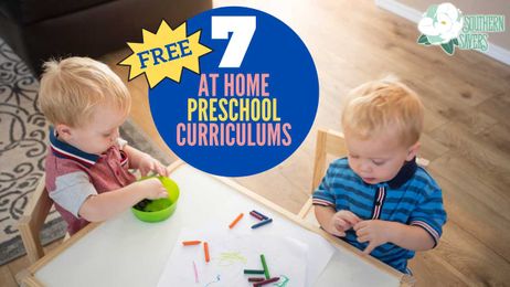 7 FREE At Home Preschool Curriculum Options