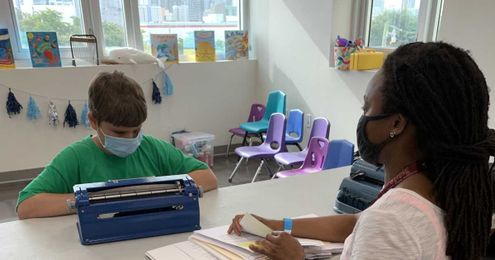 This Miami 9-Year-Old Excels Behind His Braille Keyboard