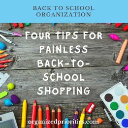 Four Tips for Painless Back-To-School Shopping