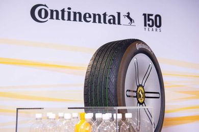 Continental's eco-friendly concept tire includes a renewable tread