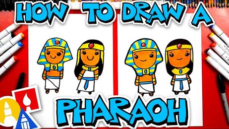 How To Draw An Ancient Egyptian King And Queen (Pharaoh)