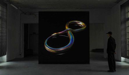 This Digital Artwork of a Shifting Serpent Takes a Full Year to Watch